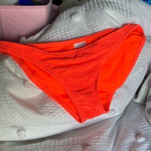 NWOT neon orange bathing suit bottoms